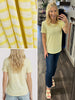 Alexa Striped Tee - Yellow