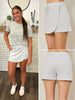 Carlee French Terry Skort - Heather Grey