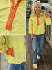Becca 1/4 Zip Windbreaker - Yellow/Orange