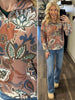 Emily Paisley Print 1/4 Zip