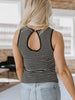 Darren Ribbed Knit Tank-Black