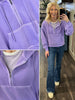 Morgan 1/2 Zip Hoodie - Lavender