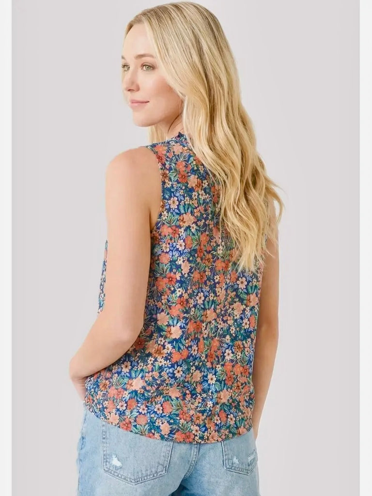 Maddie Ruffle V-Neck Tank