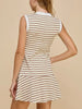 Kristine Striped Tennis Dress - Mocha