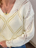 Kate Open Knit Sweater - Cream