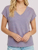 Tiff Striped Short Sleeve - Pink/Denim Blue