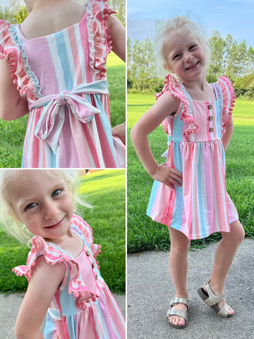 Kayla Floral Tank - Creamsicle