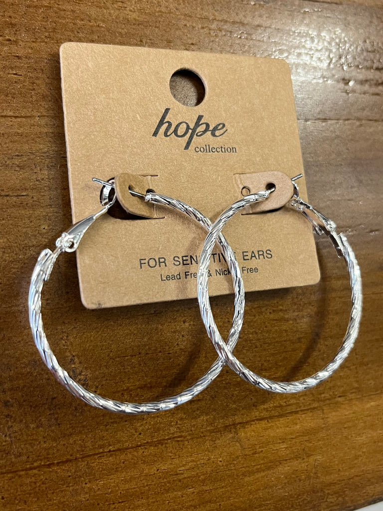 Layla Silver Hoops