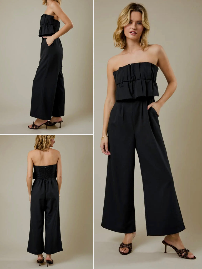 Wendi Ruffle Bodice Jumpsuit