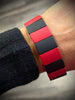 Gameday Stretch Bracelet - Red/Black