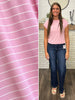 Kate Striped Tee - Pink