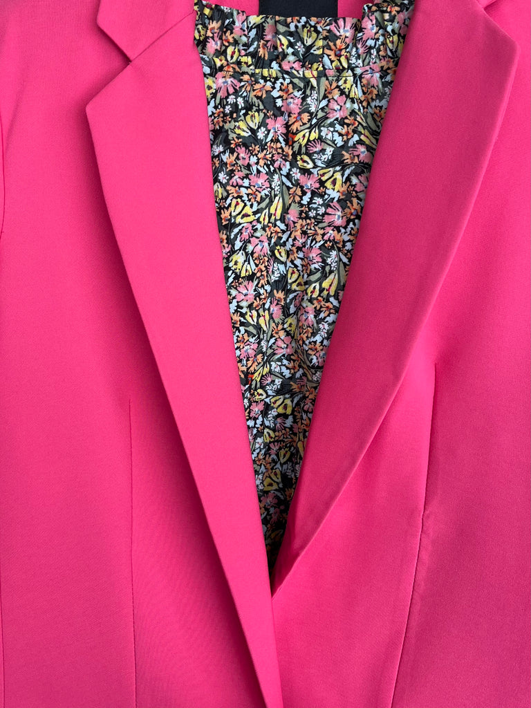 Marisa Cuffed Sleeve Blazers - Pink