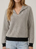 Maria Two Toned Sweater - Black