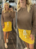 Jane Open Knit Sweater - Mocha