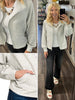 Belle Scuba Zip Jacket - Grey