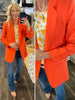 Marisa Cuffed Sleeve Blazers - Orange