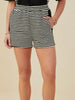 Kalexes Black/White Striped Shorts