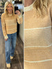 Tracie Mustard/Cream Color Block Sweater