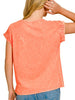 Remi Pocket Tee - Coral
