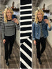 Peggy Striped Sweater - Black/Ivory