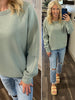 Julianne Perfect Scuba Crewneck - Sage