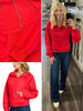 Faith 1/4 Zip - Red