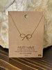 Belle Bow Necklace - Gold