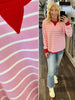 River Red Trimmed Striped Sweater