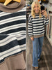 Joey Mock Striped Shirt - Black / Gray