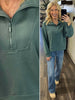 Zoey 1/4 Zip Pullover - Jade
