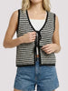 Jenn Tied Knit Vest - Black