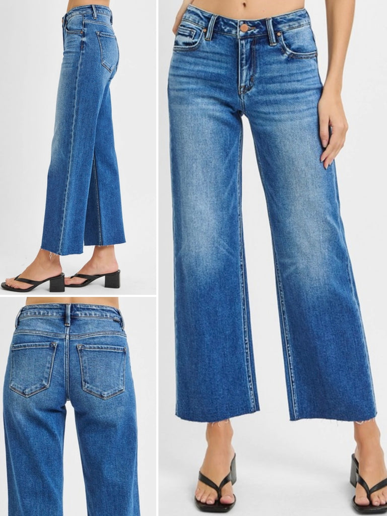 Chloe Mid-Rise Ankle Crop Denim