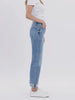 Brandie High-Rise Cuffed Crop Straight Denim