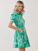 Gabriella Green Floral Dress