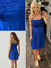 Alexa Smocked Dress - Royal Blue