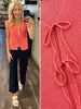 Sadie Tied Sweater Vest Tank