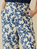 Zara Blue/White Floral Wideleg Pants