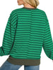 Jordyn V-Cut Crewneck - Green