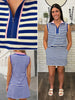 Linda Blue Stripe Skort Set