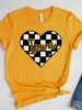 Checkered Heart for Iowa Tee