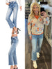 Tara High Rise Straight Raw Hem Crop Jeans