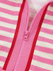 Linda Pink Stripe Skort Set