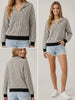 Maria Two Toned Sweater - Black