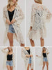 Kallie Crochet Bell Sleeve Cardi - Cream