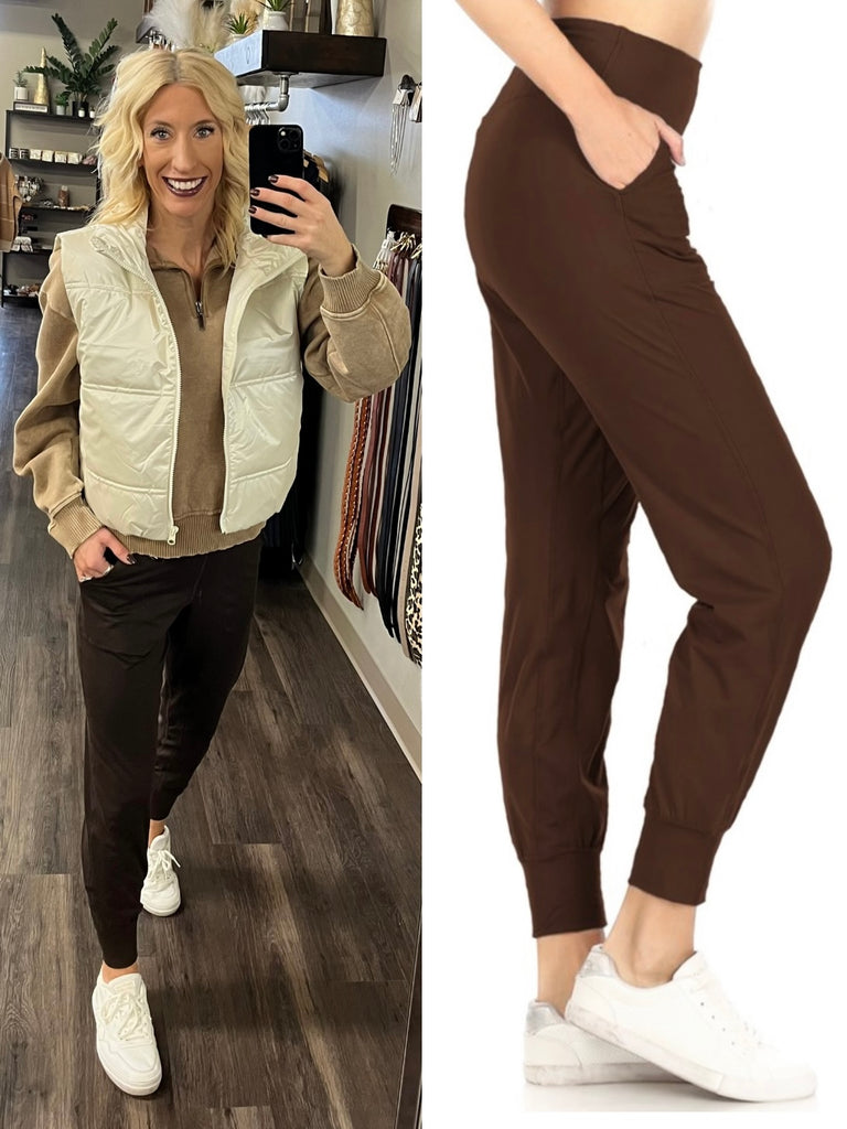 Courtney Best Active Joggers - Mocha