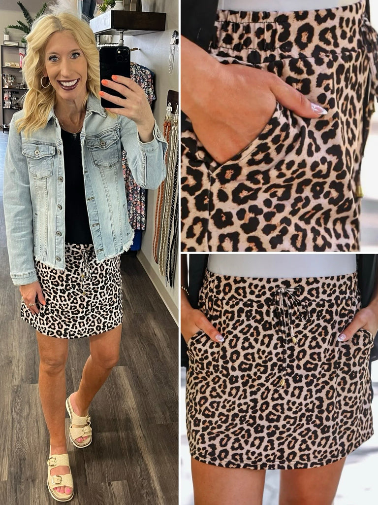 Rori Safari Leopard Skort