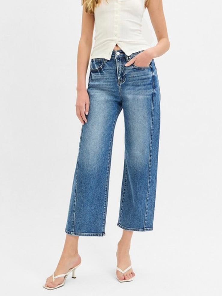 Cami Crop Barrel Jeans