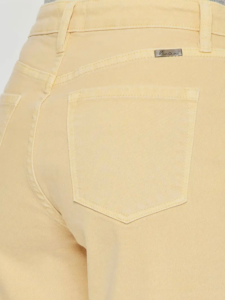 Mango High Rise Cropped Straight Denim
