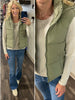 Abbie Puffer Vest - Sage