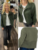 Belle Scuba Zip Jacket - Olive